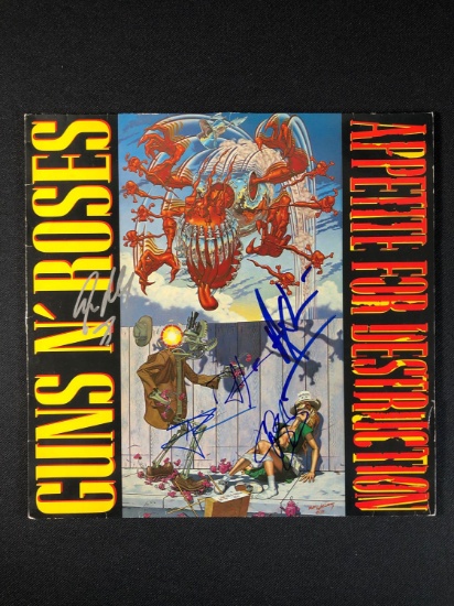 Guns N' Roses "Appetite For Destruction" Autographed Album