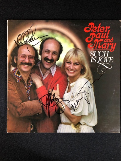 Peter, Paul and Mary "Such Is Love" Autographed Album