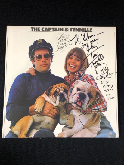 The Captain and Tennille "Love Will Keep Us Together" Autographed Album