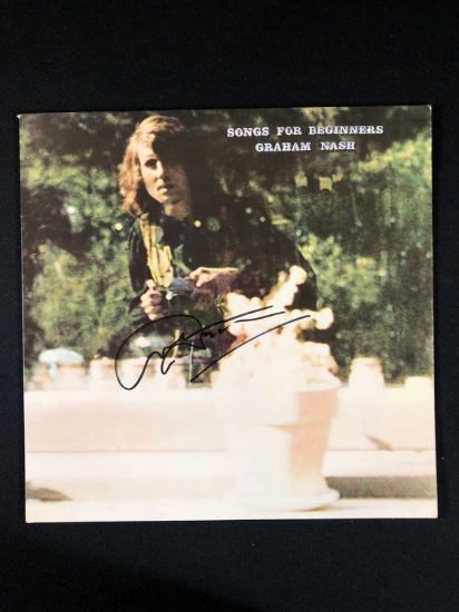 Graham Nash "Songs For Beginners" Autographed Album