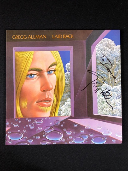 Gregg Allman "Laid Back" Autographed Album