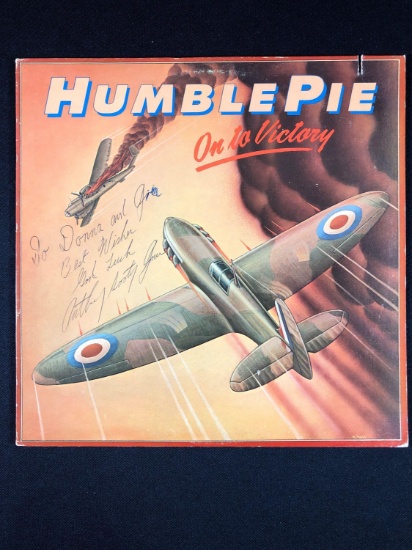Humble Pie "On to Victory" Autographed Album Signed by Anthony "Sooty" Jones