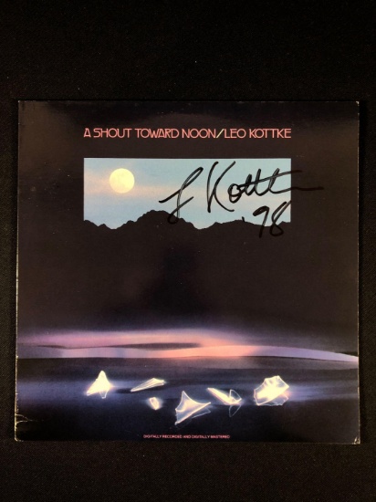 Leo Kottke "A Shout Toward Noon" Autographed Album