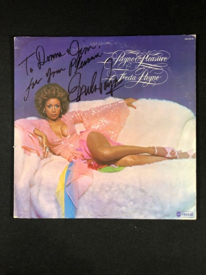 Freda Payne "Payne and Pleasure" Autographed Album