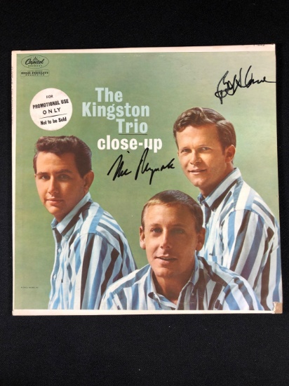 The Kingston Trio "Close Up" Autographed Album Signed by Nick Reynolds and Bob Shane