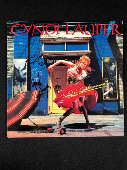 Cyndi Lauper "She's So Unusual" Autographed Album