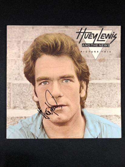Huey Lewis and The News "Picture This" Autographed Album