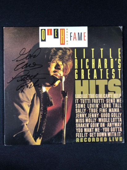 Little Richard "Greatest Hits" Autographed Album