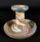 Niloak Pottery Mission Swirl Candle Stick Holder