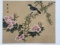 Japanese Original Painting on Silk 9-3/4