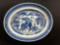 Chinese Qing Dynasty Nanking Blue and White Oval Platter