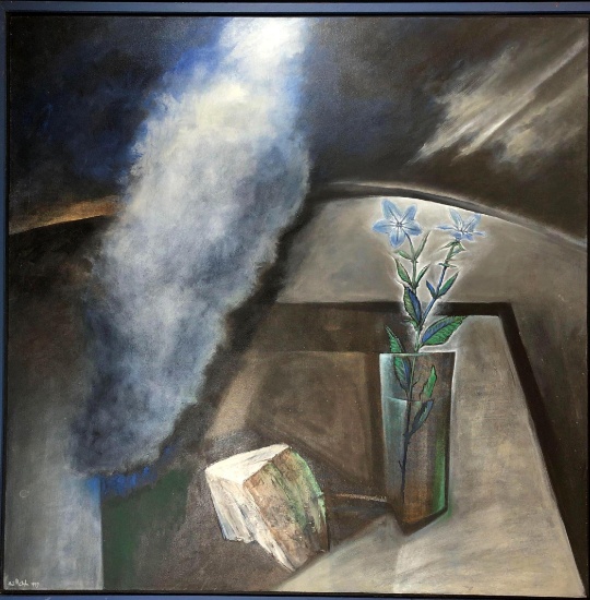 Neil Meitzler (American1930-2009) "Still Life With Clouds" Oil On Canvas Dated 1997