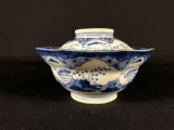 Imari 1800's Covered Bowl