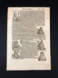 Nuremberg Chronicle Wood Cut Print 17