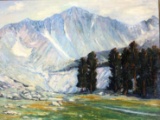 California Plain Air Painting, Eastern Sierras, Unsigned, in the style of Robert W Wood, Original