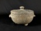 Stone Carved Pot With Lid 7.5
