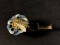 Vintage Tin Plate Litho Bee on Flower Sunburst Spinner Toy West Germany Arnold
