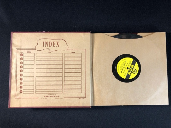(10) Vintage 78 LP's in Collector's Binder