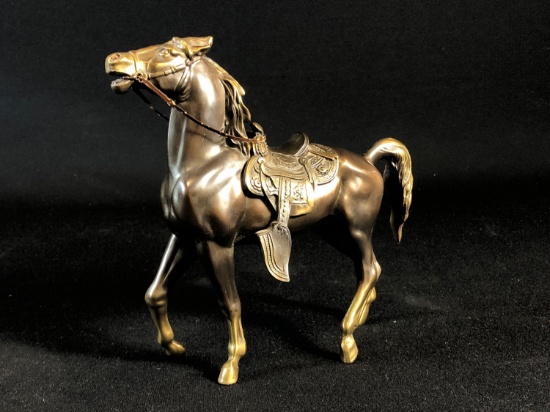 K.O. Co. Bronze Horse w/ (1) stir-up Broken off