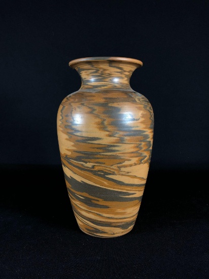 Bauer, California Pottery Swirl Vase 12"