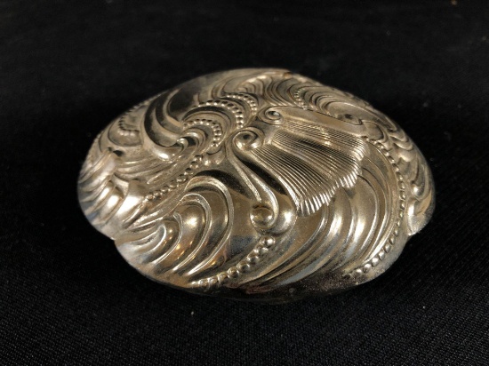 Wallace Silversmiths Silver Plated Italy Shell Shaped Jewelry Box