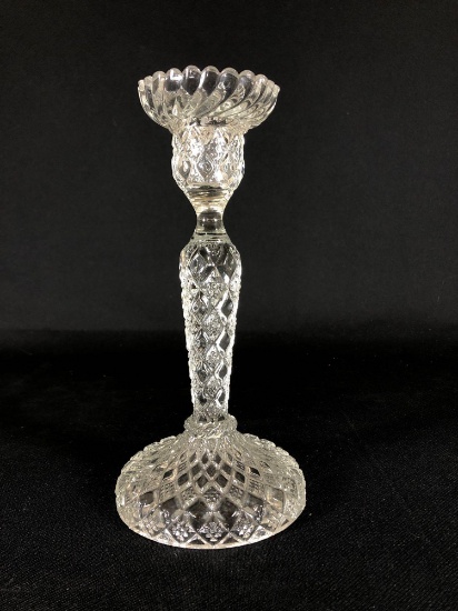 19th c. Victorian Candlestick Holder 9"T x 5"D