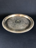 Silver Plated Cake Platter 12