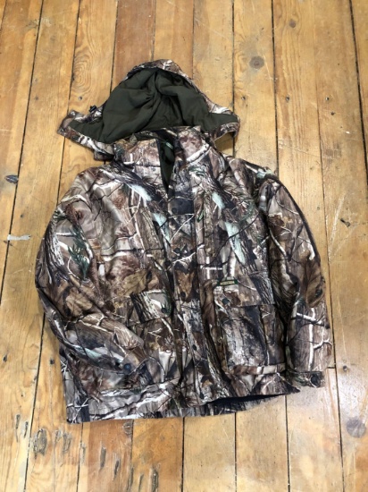 Remington 3-Way Parka, size X-Large, makes into light jacket or vest, Realtree camo.