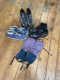 (3) Pair Cross Country Ski Boots and White Mtn. Boot Covers
