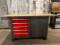 5-Drawer Work Bench w/ Vise & Locking Cabinet 34