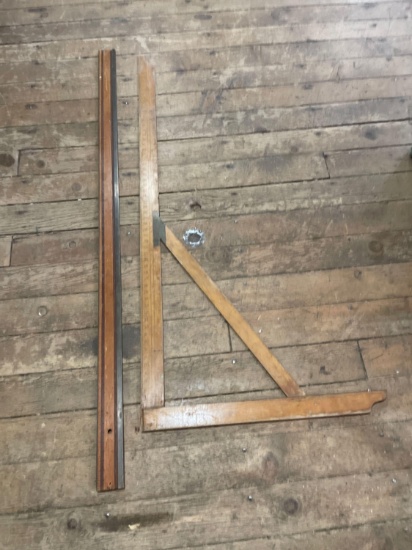 Wood 72" Straight Edge and 60" Square