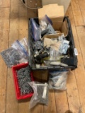 Assortment of Bolts, Brackets, Hinges, Casters, Knob, Screws, Nuts
