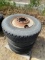 Steel Rims with used old tires, Size 24.5