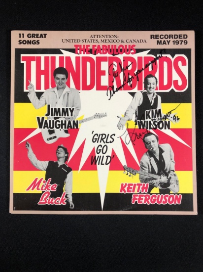 The Fabulous Thunderbirds "Girls Go Wild" Autographed Album Signed by Kim Wilson