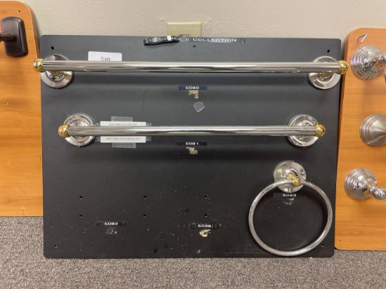 Designer II (2) Towel Bars & Hand Towel Ring