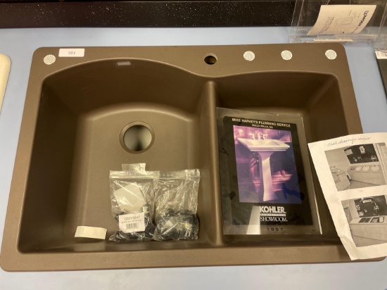 Blanco Granite Double Well Dual Mount 33" Sink