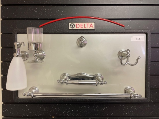 Delta Bathroom Fixture Chrome Finish Set