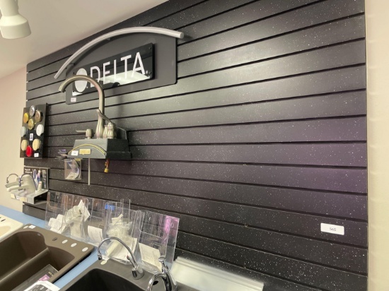 Slat Board Wall Mounted Display Unit 4' x 8'
