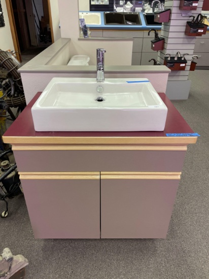 American Standard Studio Series Rectangular Counter Top Sink w/ Faucet & Cabinet