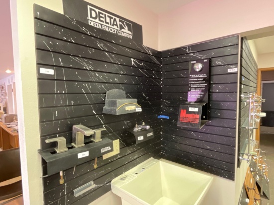 Wall Mounted Slat Board Display