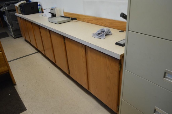 Formica Top Counter w/ Oak Lower Cabinets