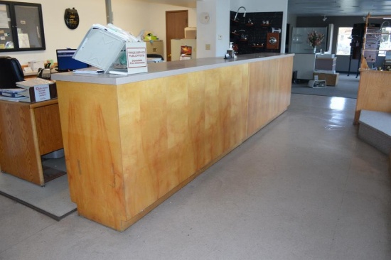 Formica Top Counter w/ Maple Lower Cabinet
