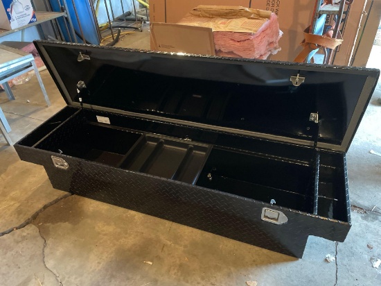 Brandit Single Lid Standard Crossover Tool Box Black Powder Coated, Diamond Plate, Aluminum