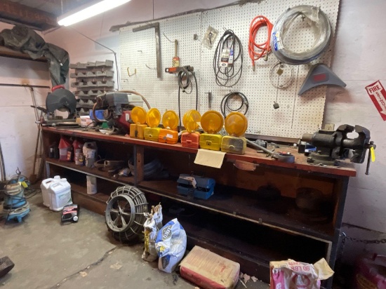 Work Bench w/ Lower Shelf, Pegboard, Hardware Indexer Containers