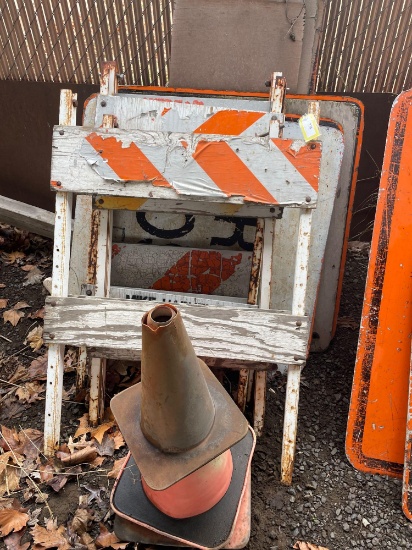 Sidwalk Blockades & Street Warning Signs