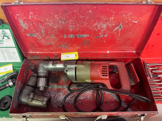 Milwaukee 1/2" Right Angle Drill w/ Metal Case
