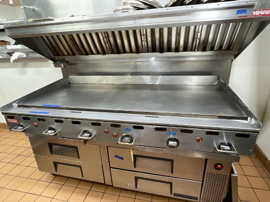 Vulcan Heavy Duty Low Profile Gas Griddle 6' x 2-1/2'