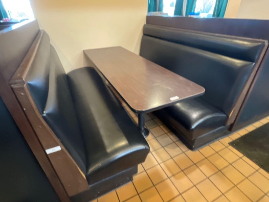 2 Upholstered Single Side Booths