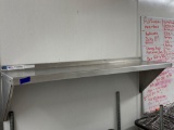 Wall Mounted Aluminum NSF Shelf 4'l x 1'