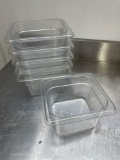 (43) 1/6 Pan Hard Plastic Food Storage Containers 4